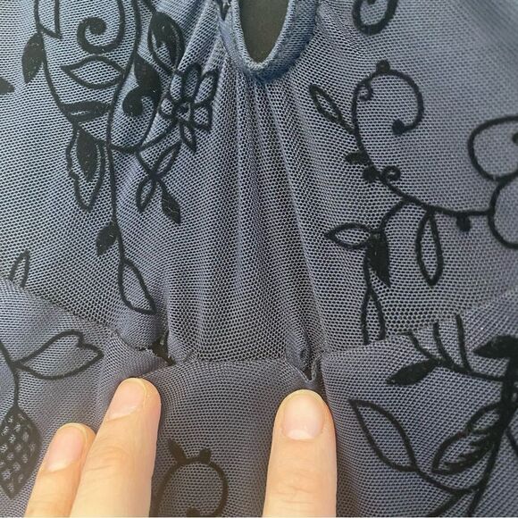 WEISSMAN Balera Dance Costume black tutu skirt flocked mesh dress D9329 child LC - Picture 7 of 15